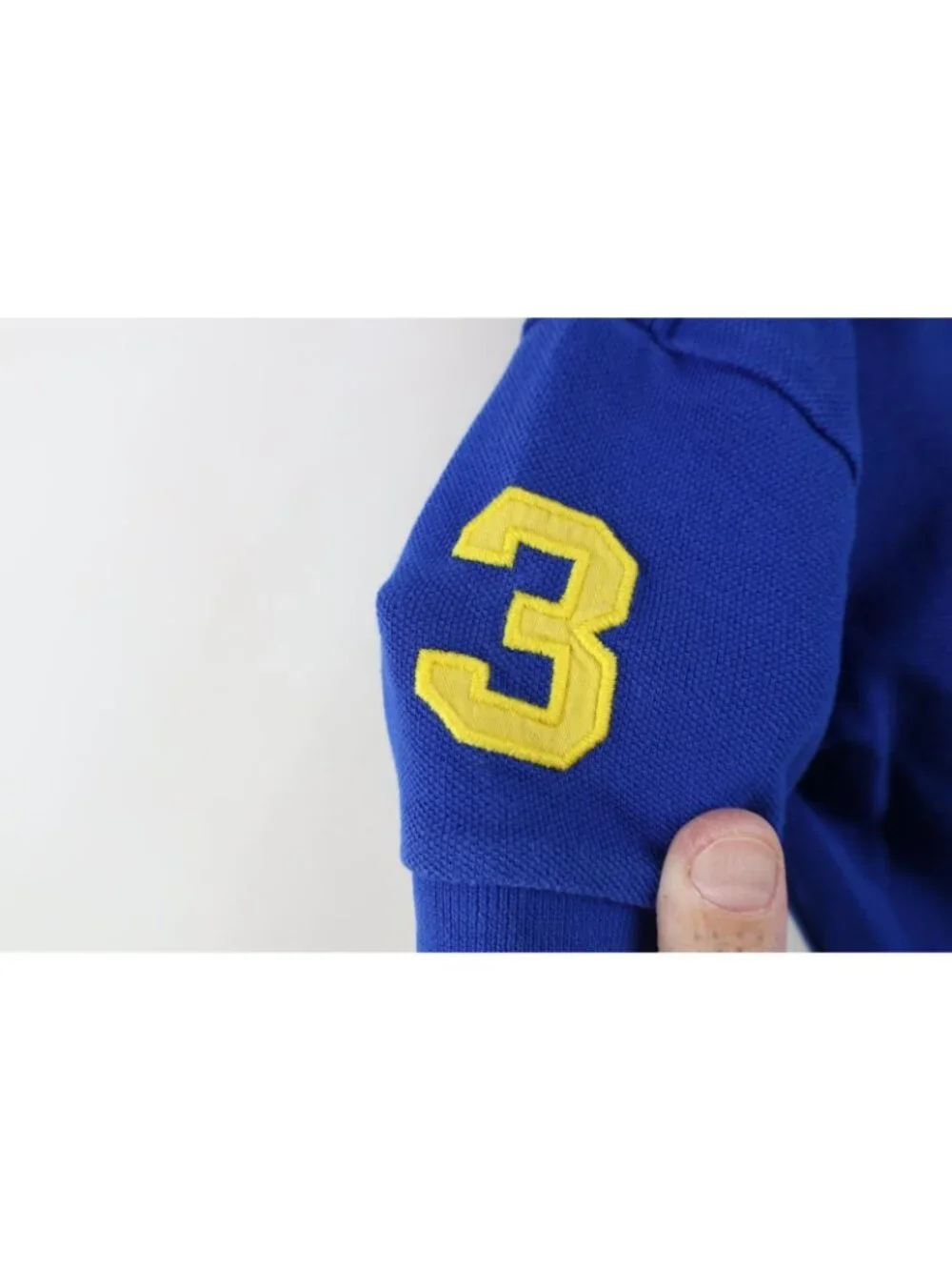 Vintage Y2K Ralph Lauren Boys Toddler 2T 2 T Big Pony Collared Polo Shirt Blue